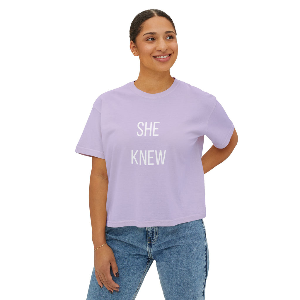 Confidence Graphic Tee — Women's Boxy Shirt